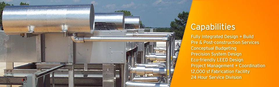 Rooftop mechanical equipment and piping photographed for WATCO